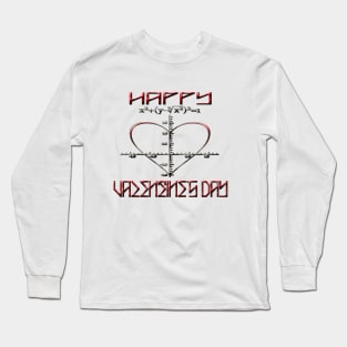 valentine's day math heart graph design Long Sleeve T-Shirt